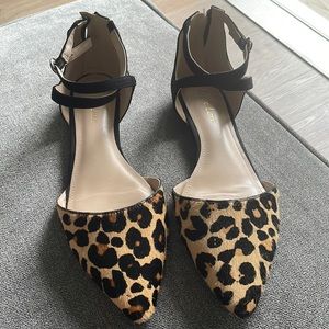 Leopard printed flats